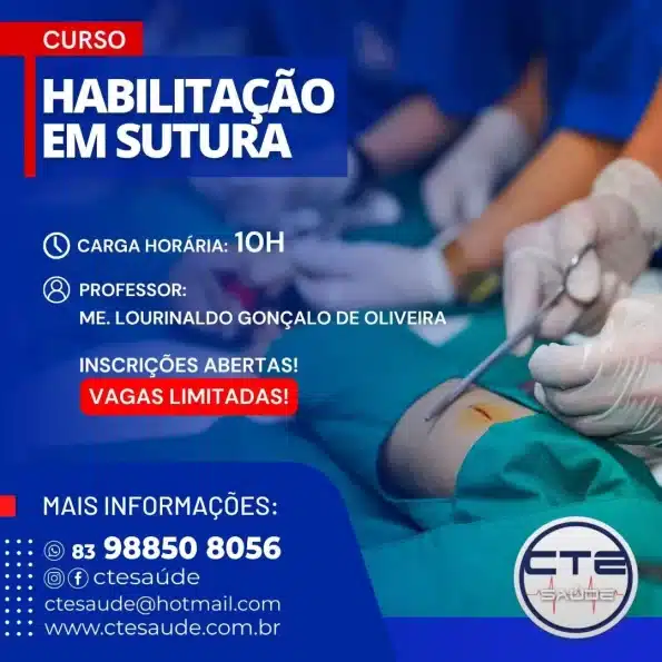 CURSO HABILITAÇÃO EM SUTURA